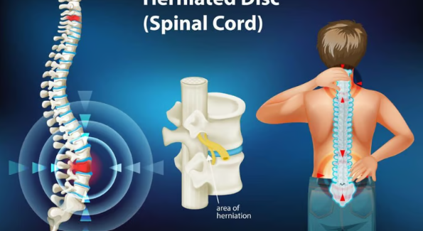 Spinal disc herniation treatment